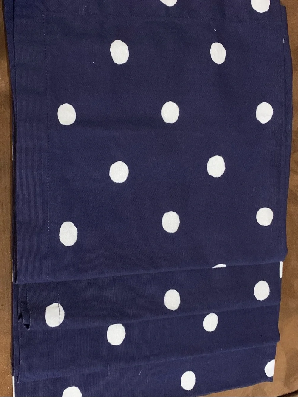 kate spade of New York Navy and White Polka Dot dinner napkin set of 4